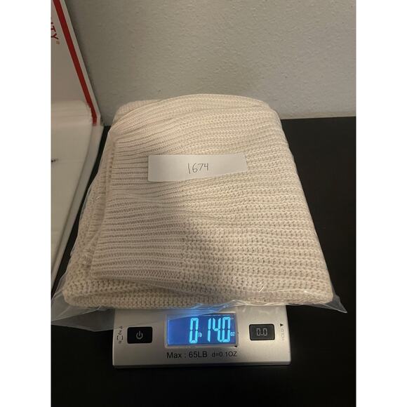 Vintage Chaus Sweater Womens Medium White Ramie Cotton Farmhouse Animals 90s - Picture 8 of 8